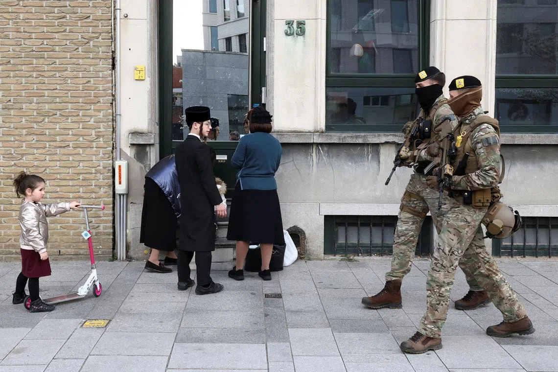 Belgium deploys soldiers to reinforce security at Jewish sites