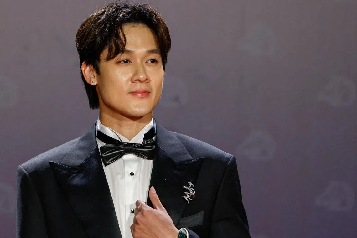 Richie Koh poses for photos at the 62nd Golden Horse Awards in Taipei, Taiwan November 22, 2025. REUTERS/Ann Wang