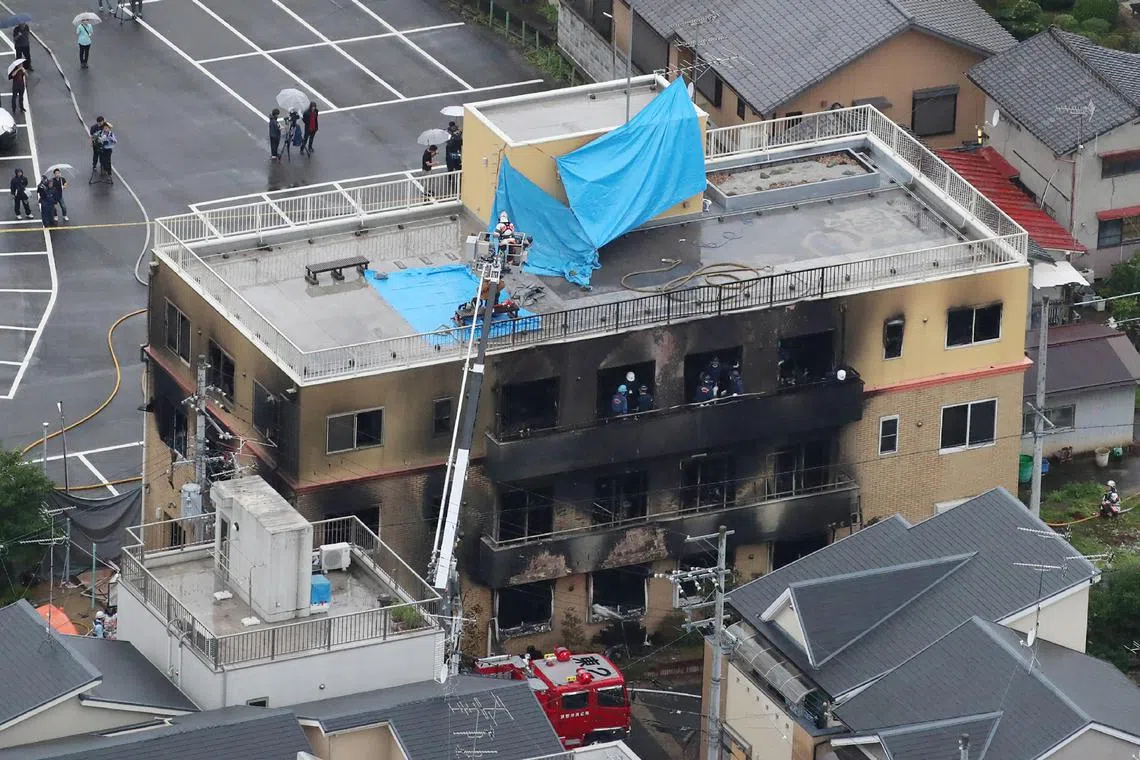 The 2019 fire at Kyoto Animation killed 36 people, many of them young employees. 