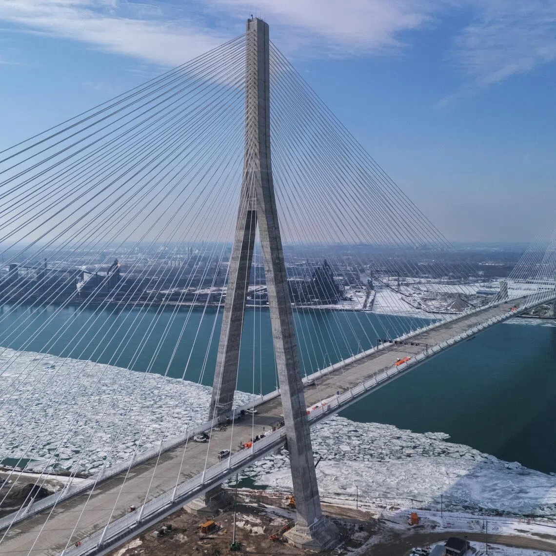 Work on the US$4.7 billion (S$5.95 billion) bridge started in 2018 and it is due to open in 2026. 