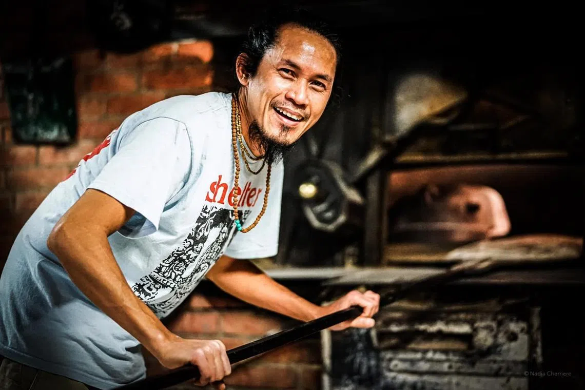 Mr Ewan Irwan, 51, is a beloved baker in the French village of Saint-Robert.