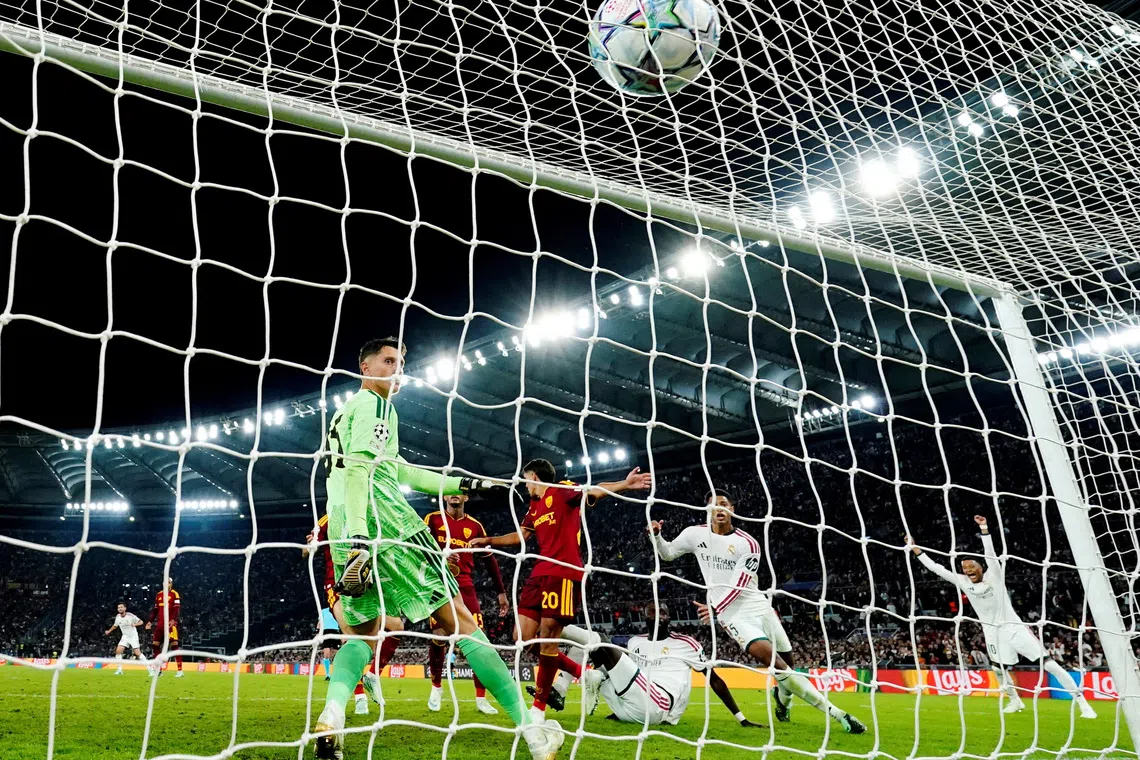 Roma looked on course for a famous victory over record 15-times European champions Real as they led 3-1 but conceded three goals in the final seven minutes.