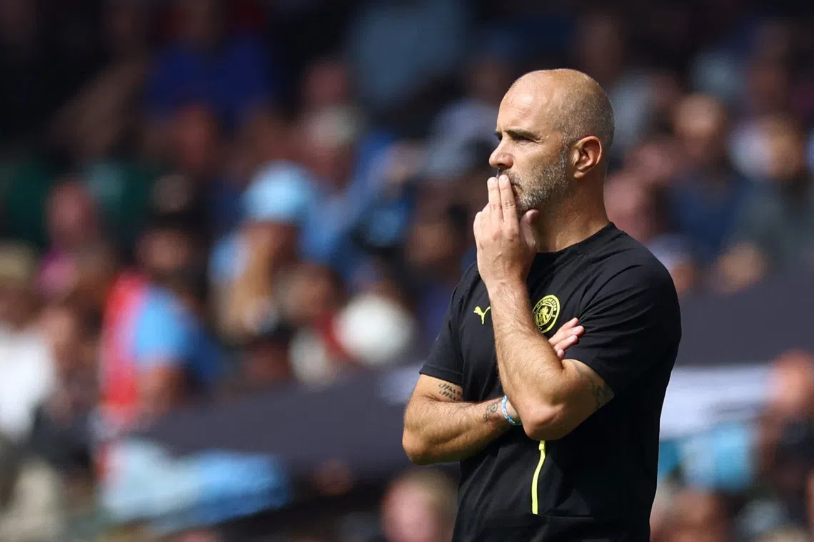 Soccer Football - FA Community Shield - Arsenal v Manchester City - Principality Stadium, Cardiff, Wales, Britain - August 16, 2026 Manchester City manager Enzo Maresca Action Images via Reuters/Matthew Childs
