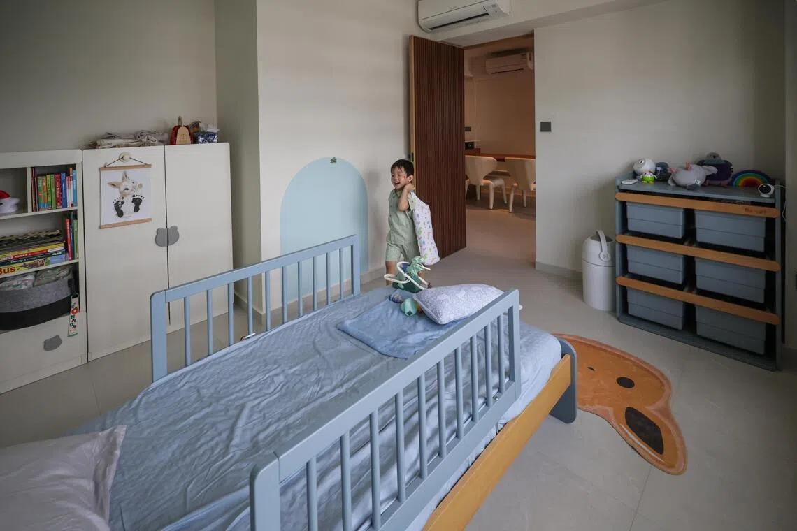 Ben Teo and Evadne Loke are not ruling out the possibility of having another child and say their son’s room can be easily modified to accommodate one more.