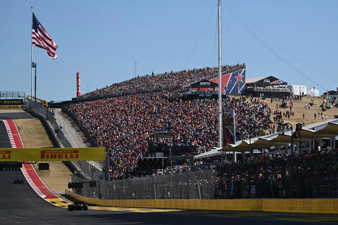 Formula One F1 - United States Grand Prix - Circuit of the Americas, Austin, Texas, United States - October 20, 2024 General view during the race Pool via REUTERS/Patrick T. Fallon