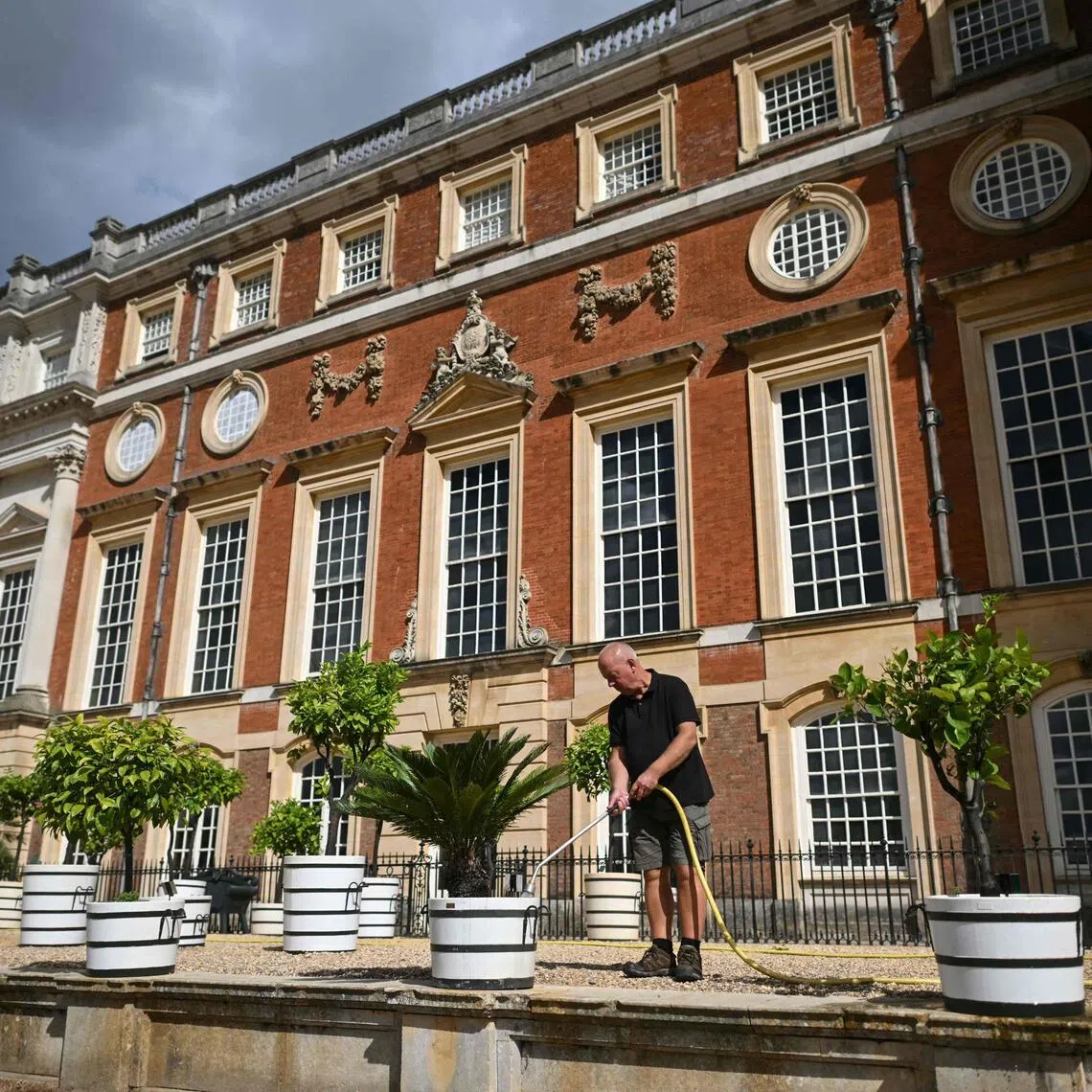 Record heatwaves and drought in the summer of 2026 are affecting the gardens of stately homes.