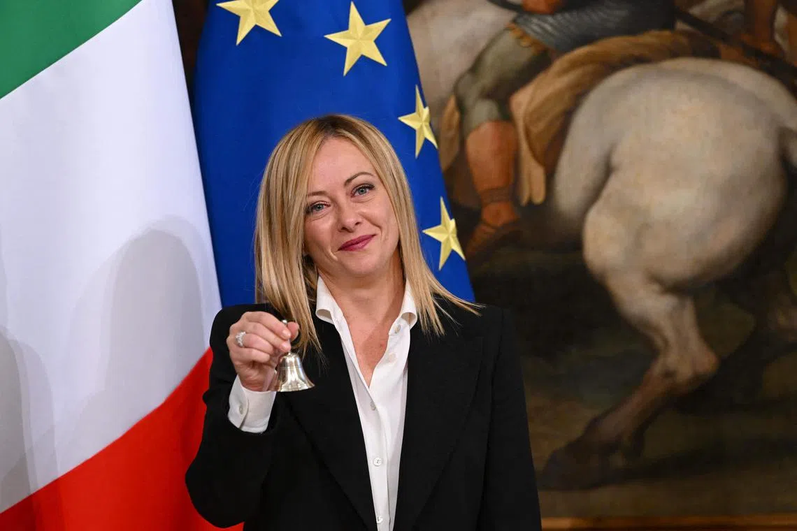 Italian PM Giorgia Meloni has had to curb her euroscepticism and shed some of her populist positions to get and hold power.