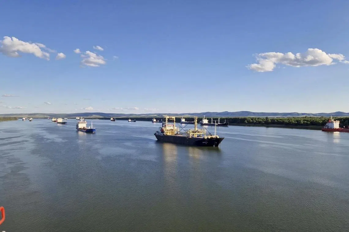 Ukraine’s Danube River ports have become key arteries for grain exports.