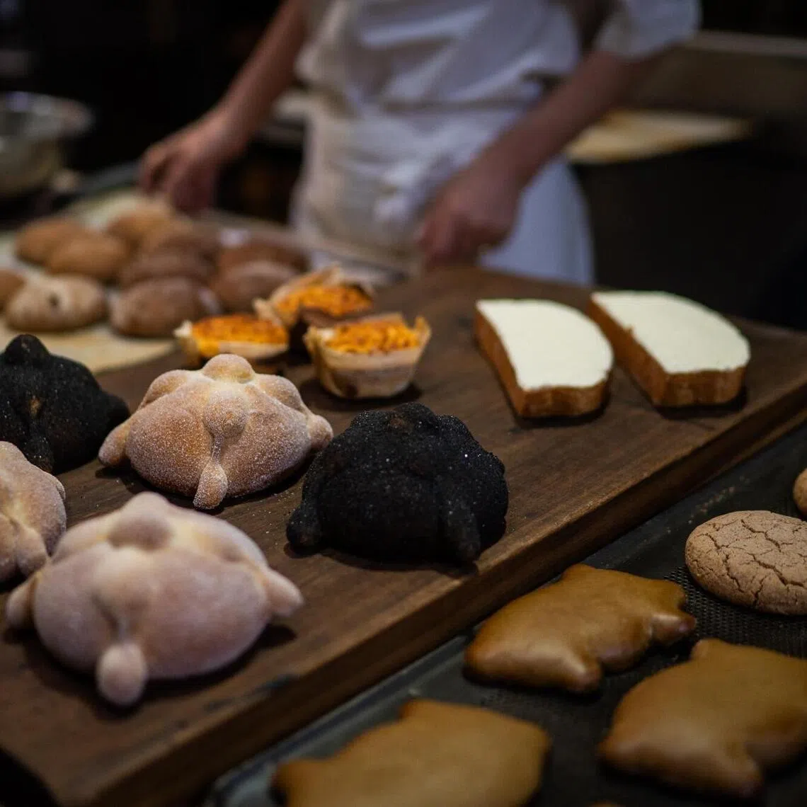 A selection of breads at Panaderia Rosetta in Mexico City, Mexico, in March. Across the country, fresh bread is the standard, part of a centuries-old baking culture. 