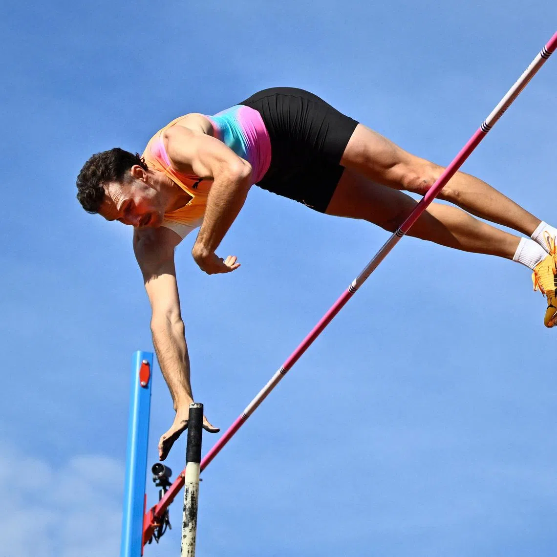 Athletics - Diamond League - Stockholm - Stockholm Olympic Stadium, Stockholm, Sweden - June 7, 2026 Australia's Kurtis Marschall during the men's pole vault final  Christine Olsson/TT News Agency via REUTERS