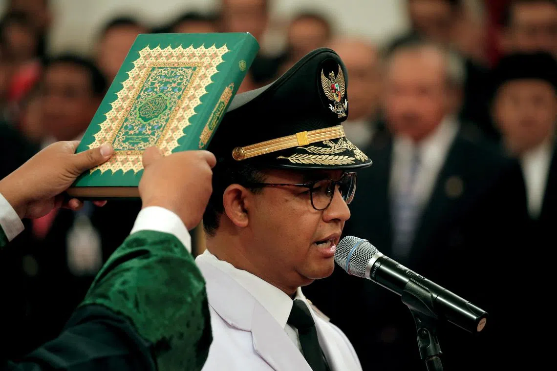 Former Jakarta governor Anies Baswedan said the new president is bound by law to build the new capital.