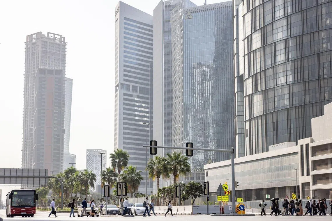 The Business Bay financial district of Dubai in the United Arab Emirates on March 4.