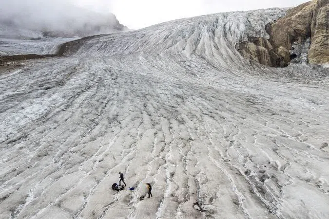Switzerland’s 5.4km-long Gries Glacier is retreating at an alarming pace as climate change accelerates an unprecedented ice melt across the country.