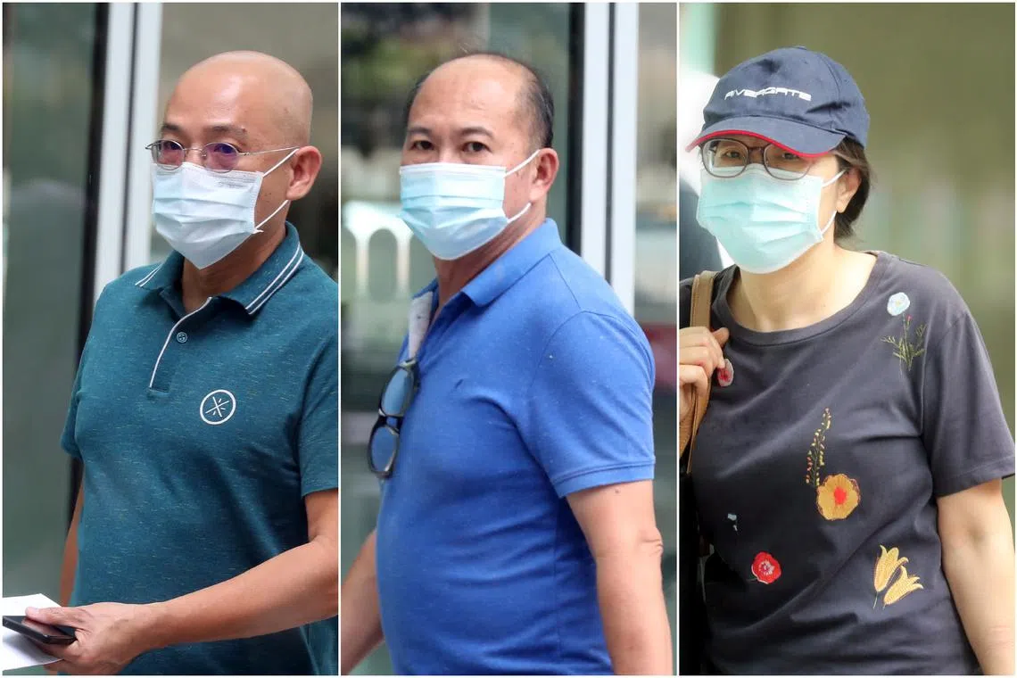 (From left) Lim Tong Keong, Poh Beng Chye and Wang Hairu.