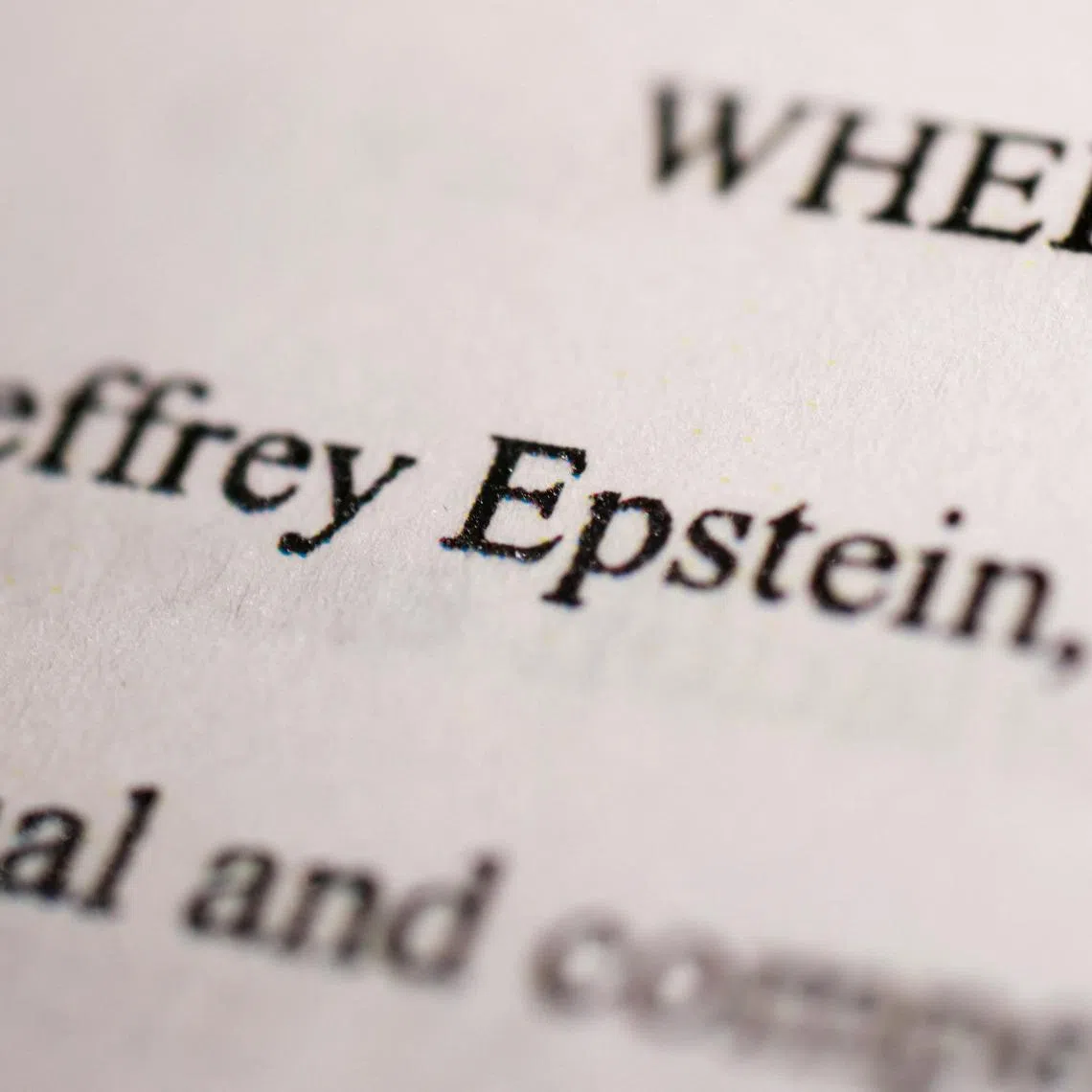 Newly-released documents from disgraced late financier and sex offender Jeffrey Epstein, referencing court cases against him, are seen in this handout released by the U.S. Justice Department and printed and arranged for a photograph by Reuters in Washington, D.C., U.S., December 19, 2025. REUTERS/Jonathan Ernst