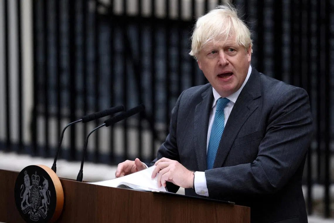 Mr Boris Johnson is listed as a keynote speaker at the International Symposium on Blockchain Advancements.