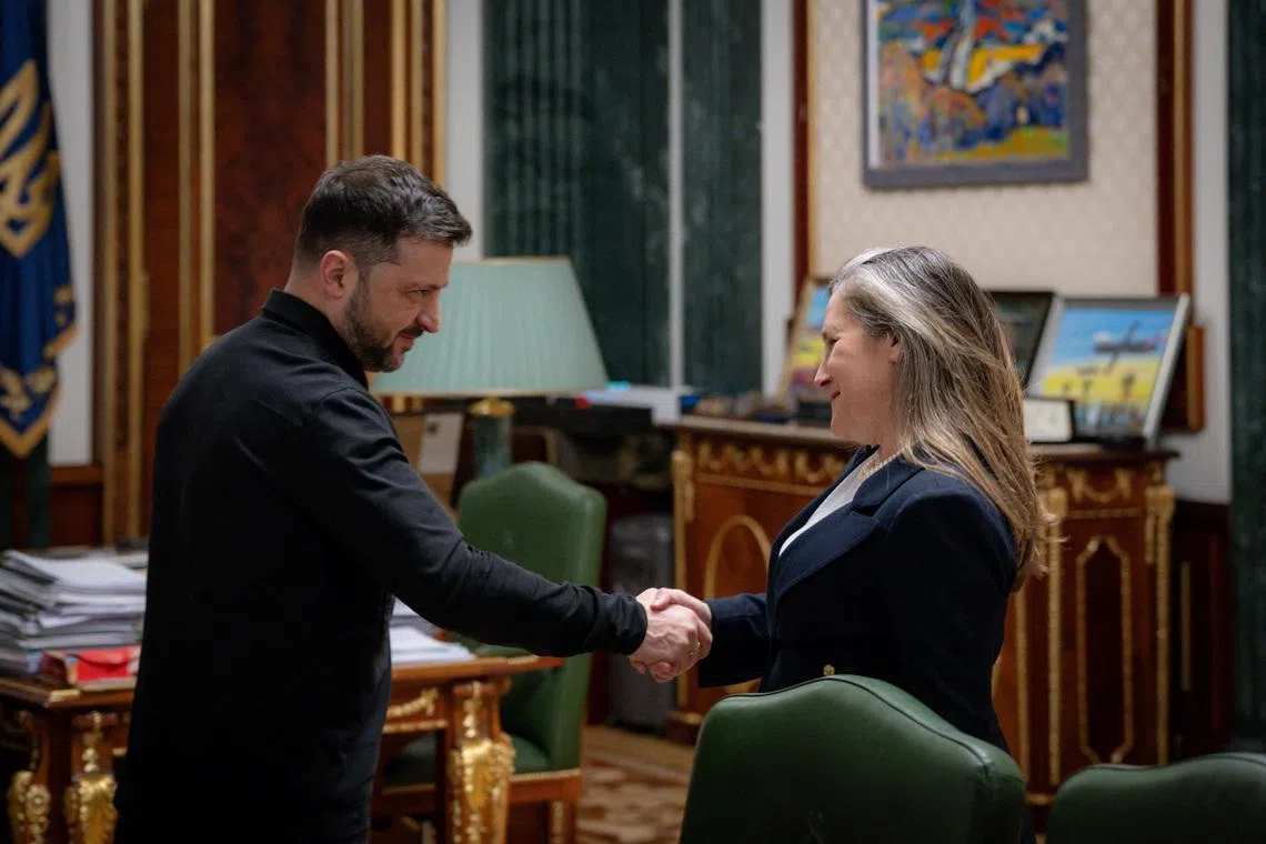 Chrystia Freeland served as Canada’s deputy prime minister between 2019 and 2024 and was a leading international advocate for sending aid to Kyiv.