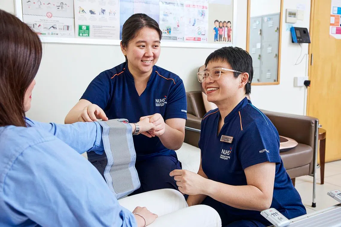 Enfermeiros de prática avançada que orientam jovens enfermeiros para cuidados domiciliares