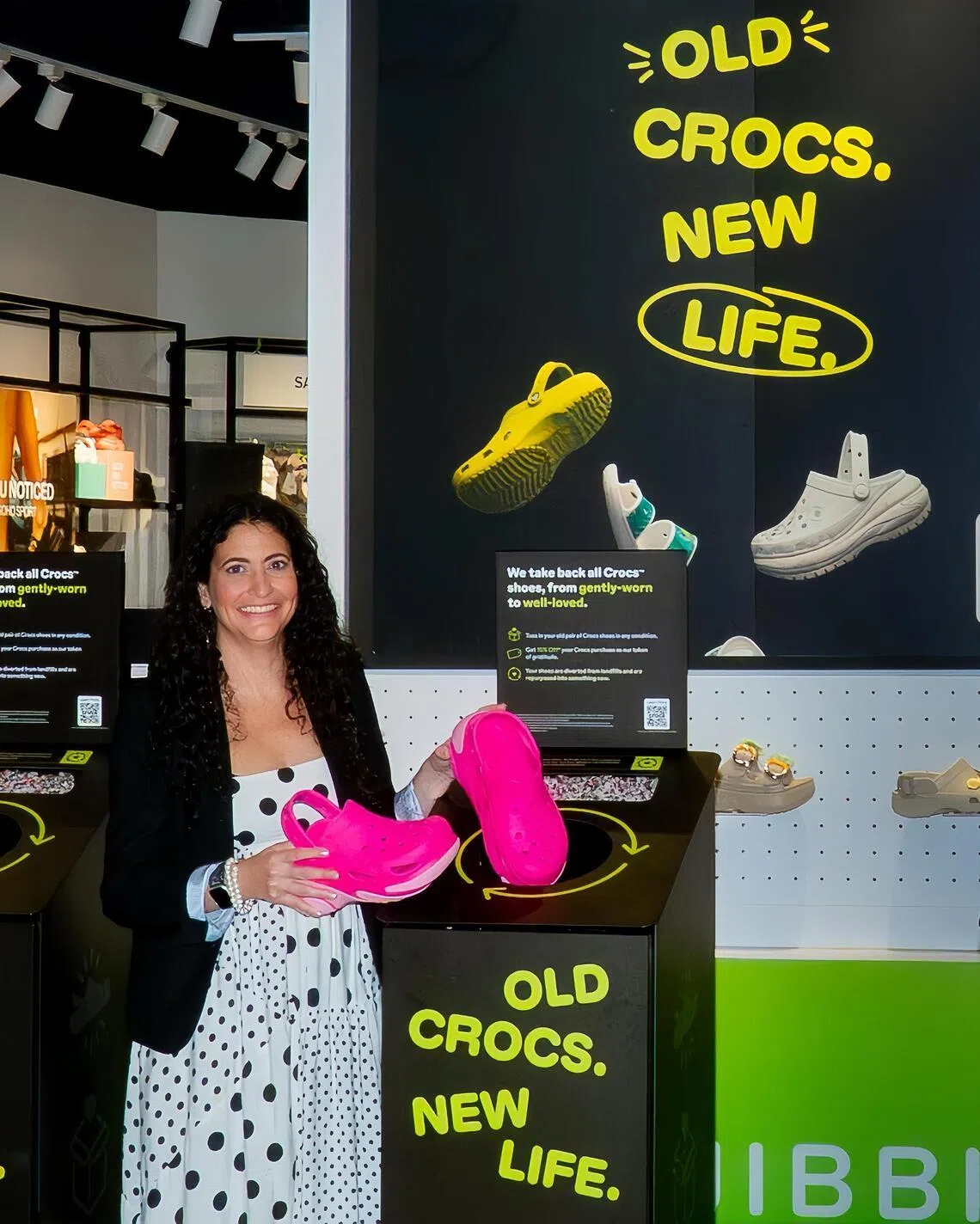 Crocs chief sustainability officer Deanna Bratter at the Singapore launch of the brand’s takeback programme on April 22.