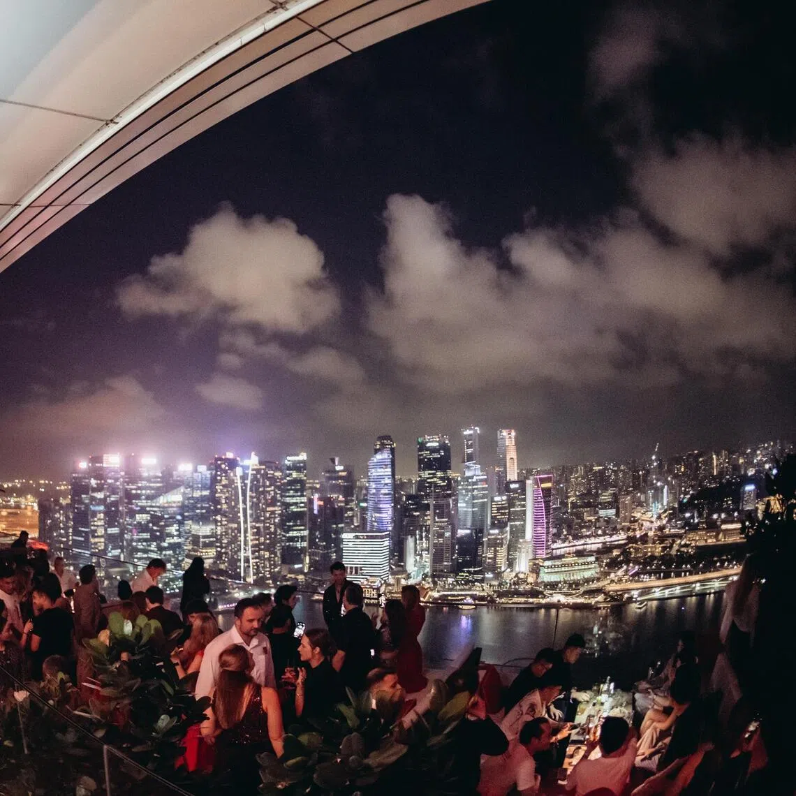 Venues like rooftop restaurant and bar Ce La Vi have been willing to invest large sums of money to invite high-spending travellers.