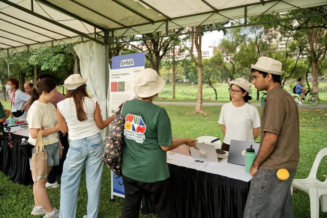The Ahma team interacting with participants of a Mindfull Community event on July 25.