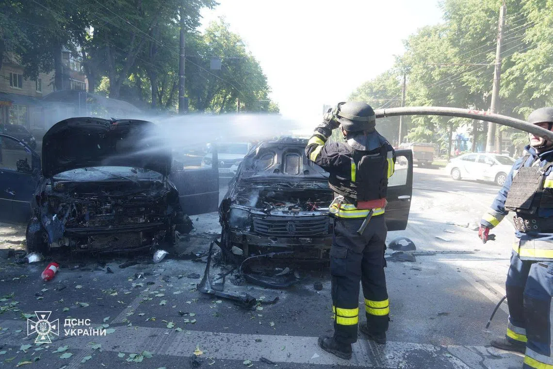 A Russian artillery attack on the city of Sumy killed four people and injured 28 on June 3.