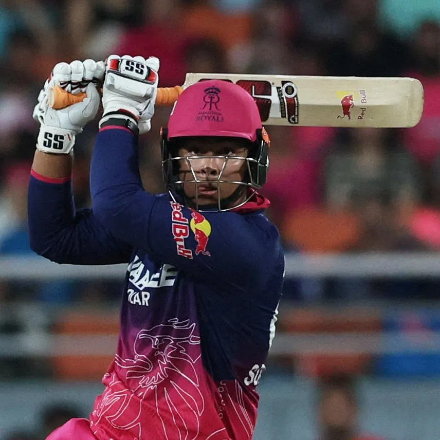 FILE PHOTO: Cricket - Indian Premier League - IPL - Qualifier 2 - Gujarat Titans v Rajasthan Royals - Maharaja Yadavindra Singh International Cricket Stadium, New Chandigarh, India - May 29, 2026  Rajasthan Royals' Vaibhav Sooryavanshi in action REUTERS/Francis Mascarenhas/File Photo