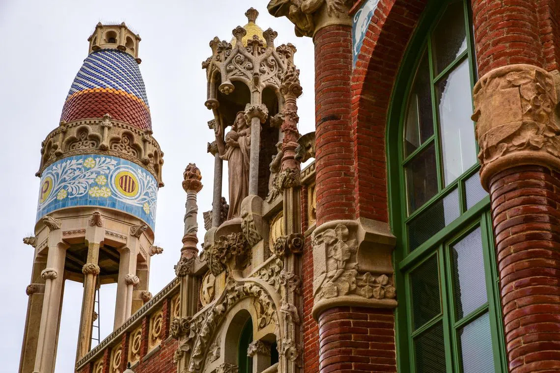 Sant Pau Recinte Modernista, a former hospital which is now an open-air museum and a Unesco World Heritage site, is embellished by Lluis Domenech i Montaner’s bold flourishes.