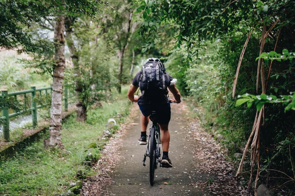 The writer and her companion cycled 160km along the east coast of Taiwan over six days.