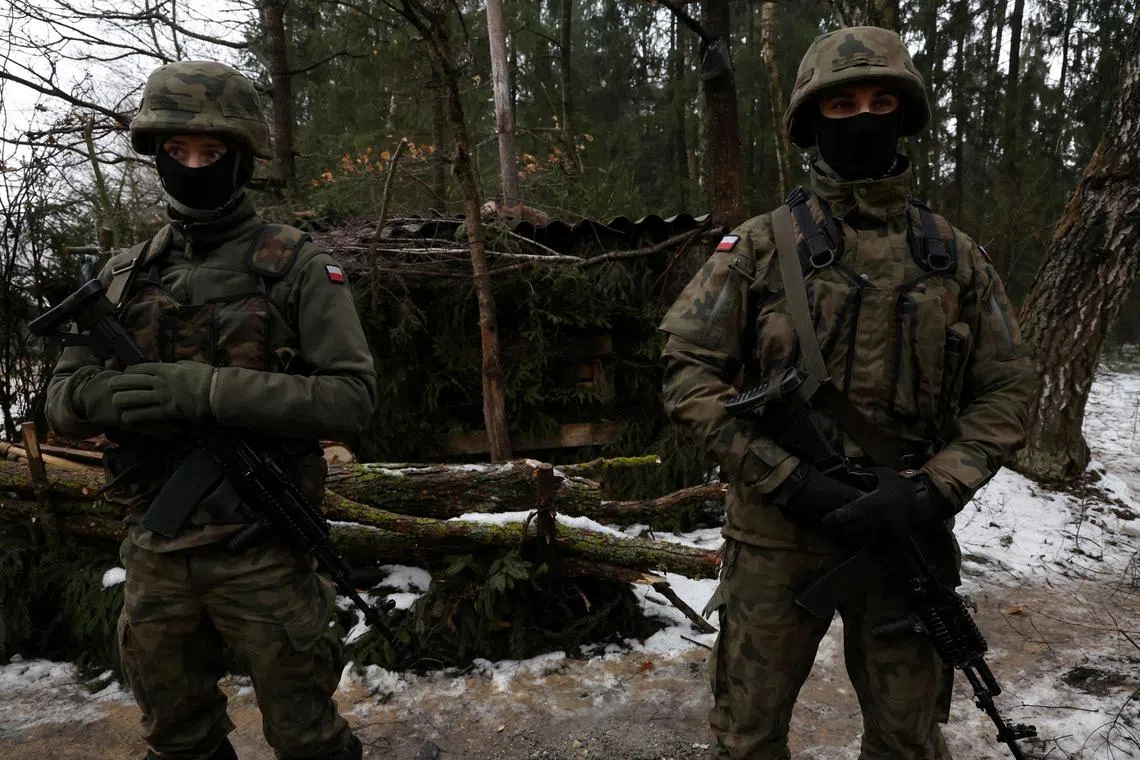 Poland has ordered an increase in the number of soldiers at the Belarusian border, citing intensified “hybrid actions” by Russia and Belarus. 