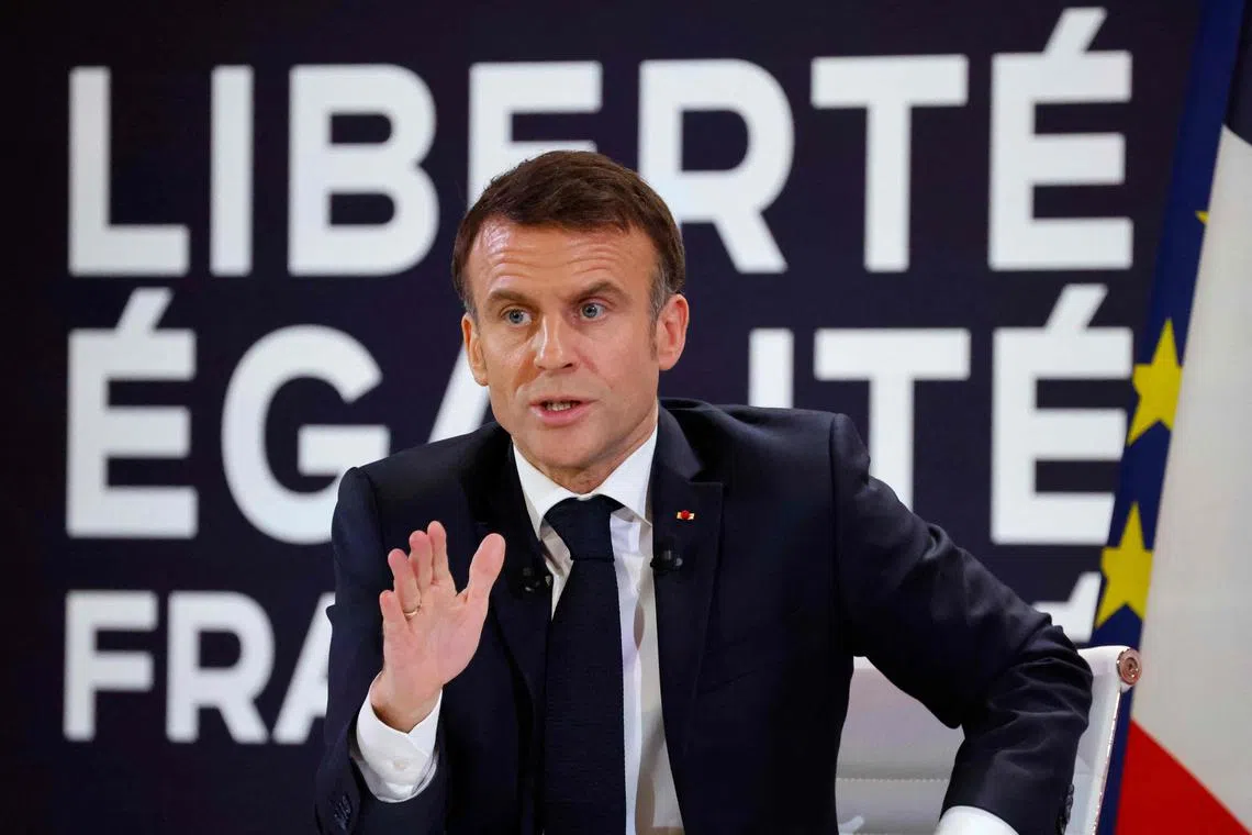 During a press-conference, Mr Macron said France needed to pursue what he called “demographic rearmament”.