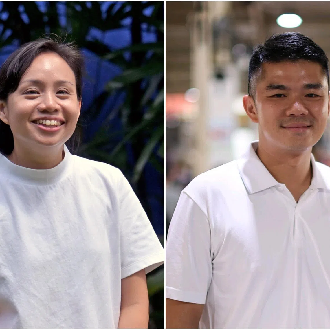 Elysa Chen (left) and Cai Yinzhou are the two new candidates being fielded in the four-member Bishan-Toa Payoh GRC.
