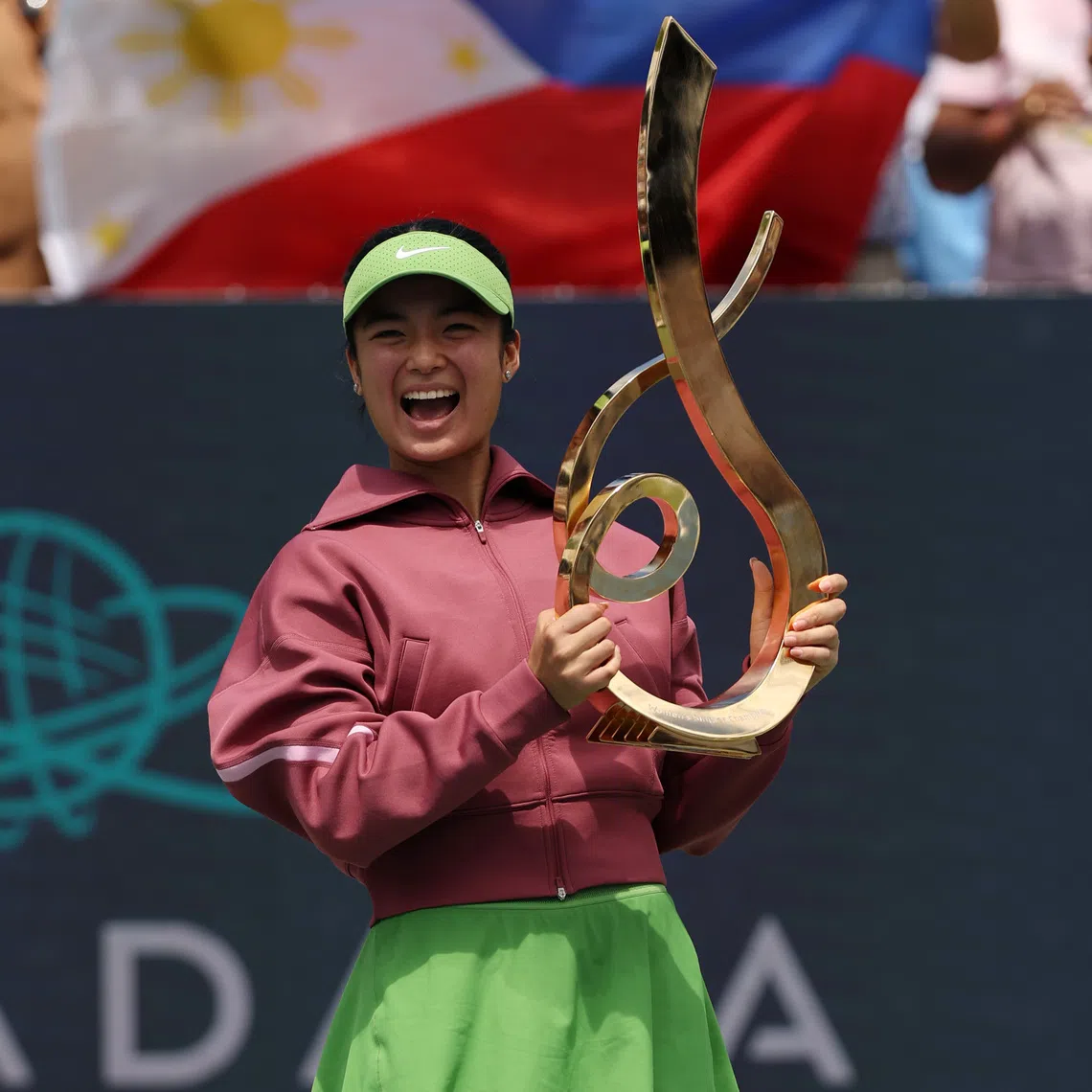 Alexandra Eala became the first woman from her country to claim a tour-level singles crown.