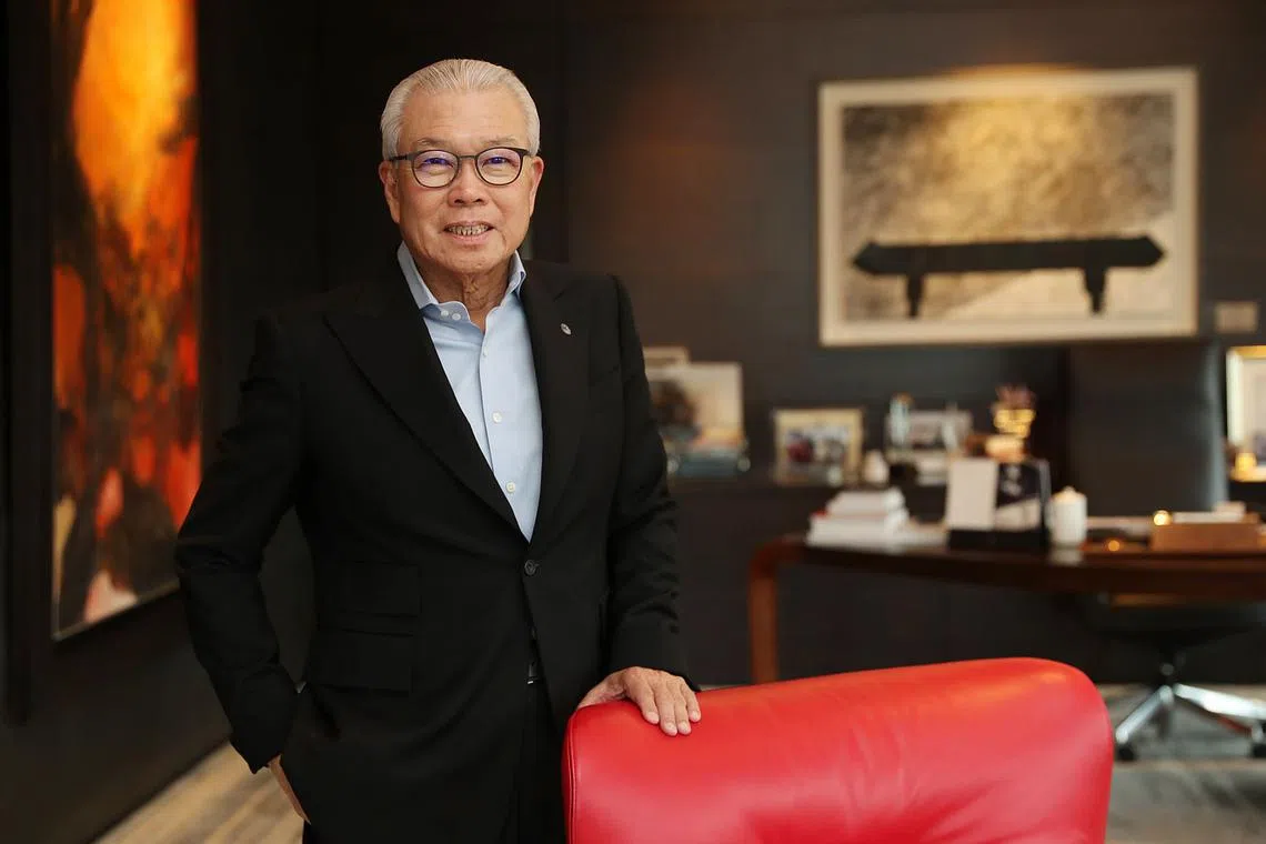 Mr Chua Thian Poh controls listed property developer Ho Bee Land.