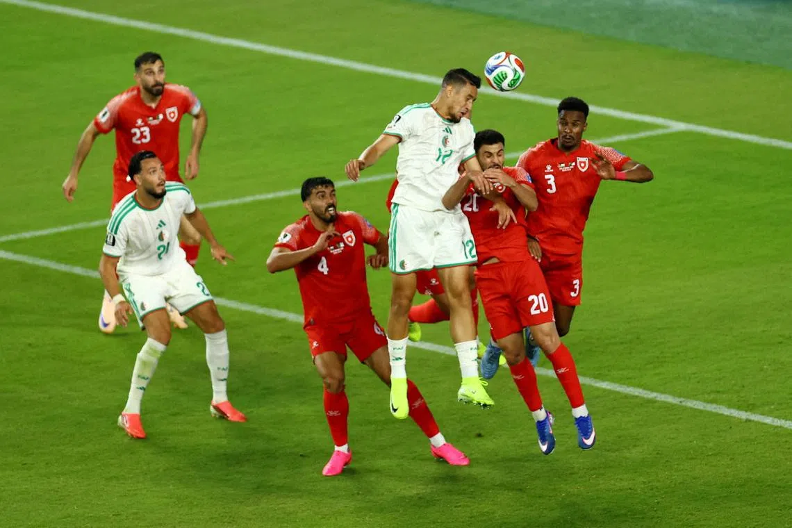 Algeria's Nadhir Benbouali scored the equaliser that kickstarted his side's comeback against Jordan.