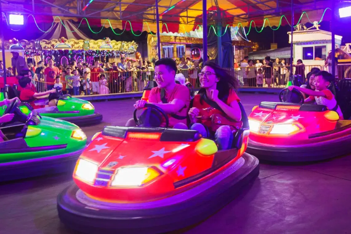 Bay Spring Carnival, which will run till Jan 29, has the largest number of carnival games and rides offered at the Bayfront Event Space.
