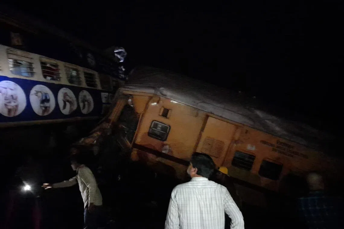 The accident occurred when a passenger train stopped due to a break in an overhead cable and the oncoming train rammed into it.
