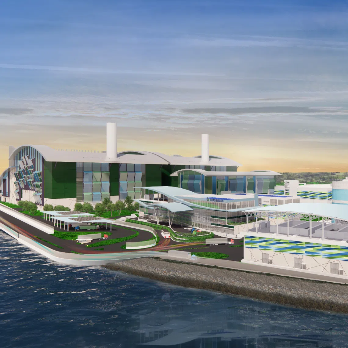 Direct emissions are expected to rise again when a new plant, part of the upcoming Tuas Nexus (above), becomes operational in 2027.