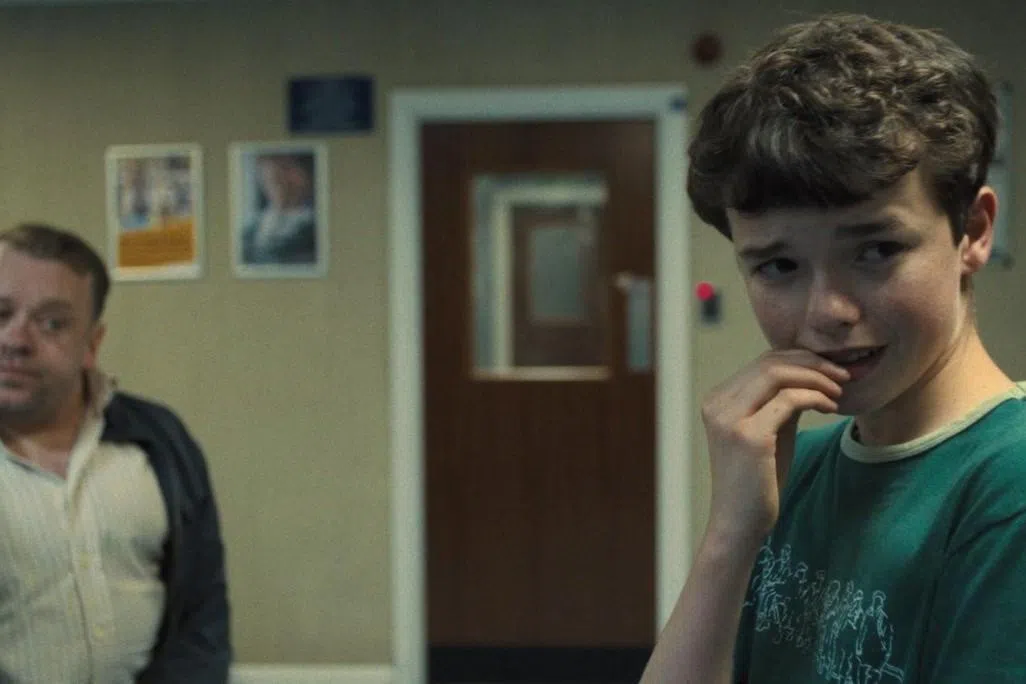 Television still: Adolescence starring Stephen Graham and Owen Cooper