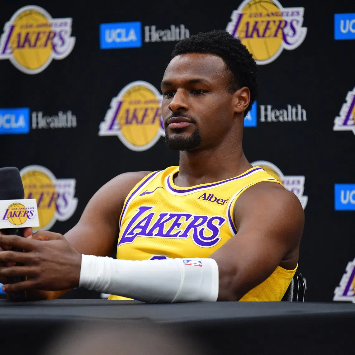Bronny said his focus this summer was on his role as a backup to Lakers star guards Luka Doncic and Austin Reaves.