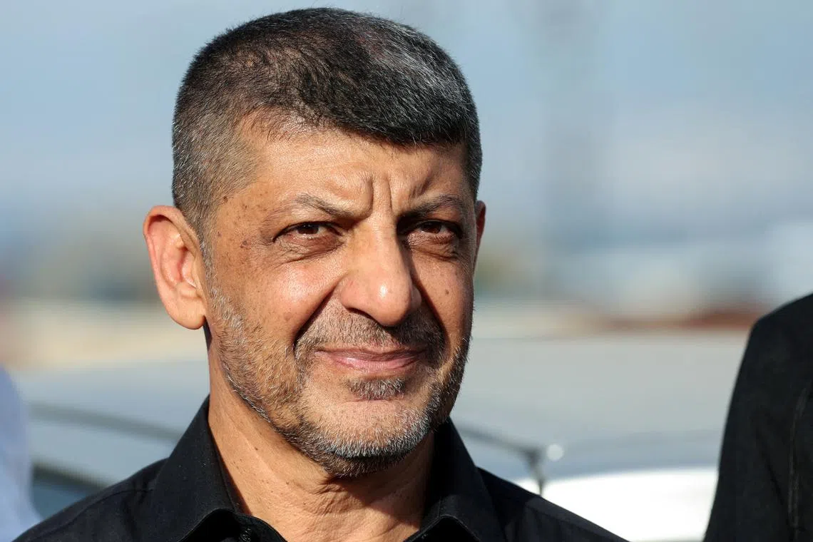 FILE PHOTO: The head of Hezbollah's media office, Mohammad Afif, attends a media gathering protesting against Israel's military operations in Lebanon, in Beirut, Lebanon, October 14, 2024. REUTERS/Mohamed Azakir/File Photo