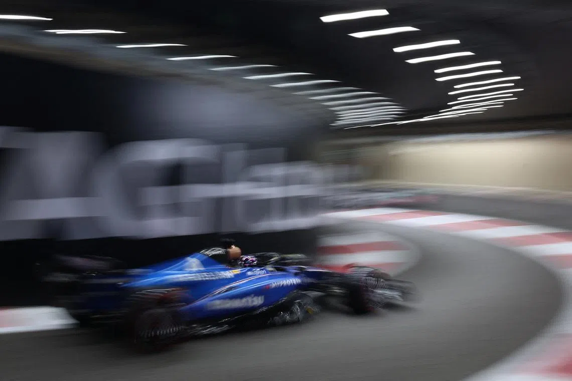 Formula One F1 - Abu Dhabi Grand Prix - Yas Marina Circuit, Abu Dhabi, United Arab Emirates - December 6, 2025 Williams' Alexander Albon during qualifying REUTERS/Jakub Porzycki