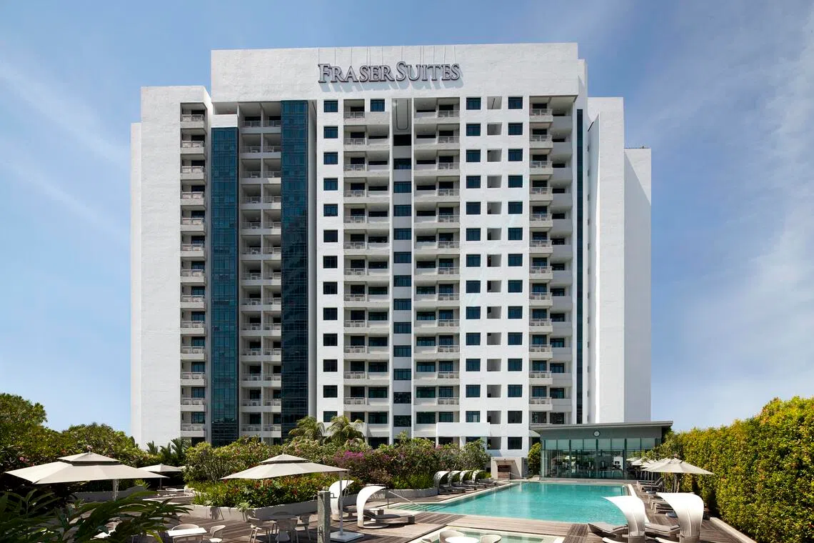 Fraser Suites Singapore along River Valley Road, one of the company’s assets.