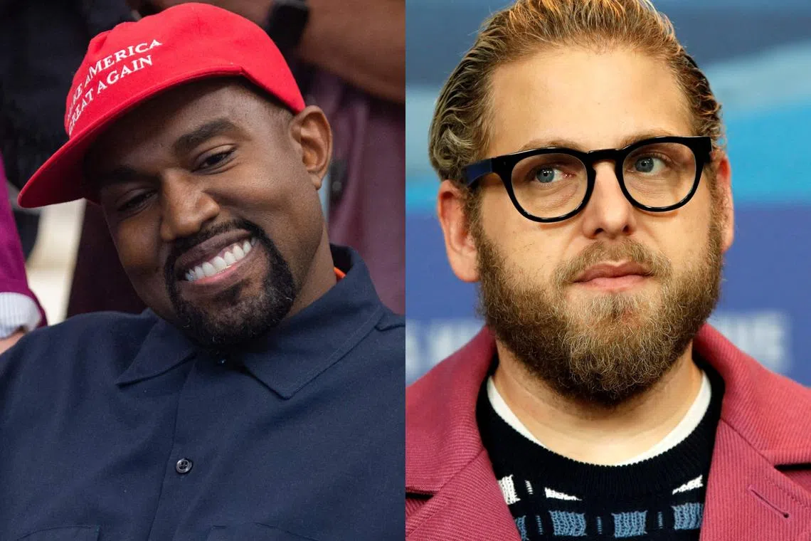 Kanye (left) said that watching watching Jonah Hill in 21 Jump Street "made me like Jewish people again".