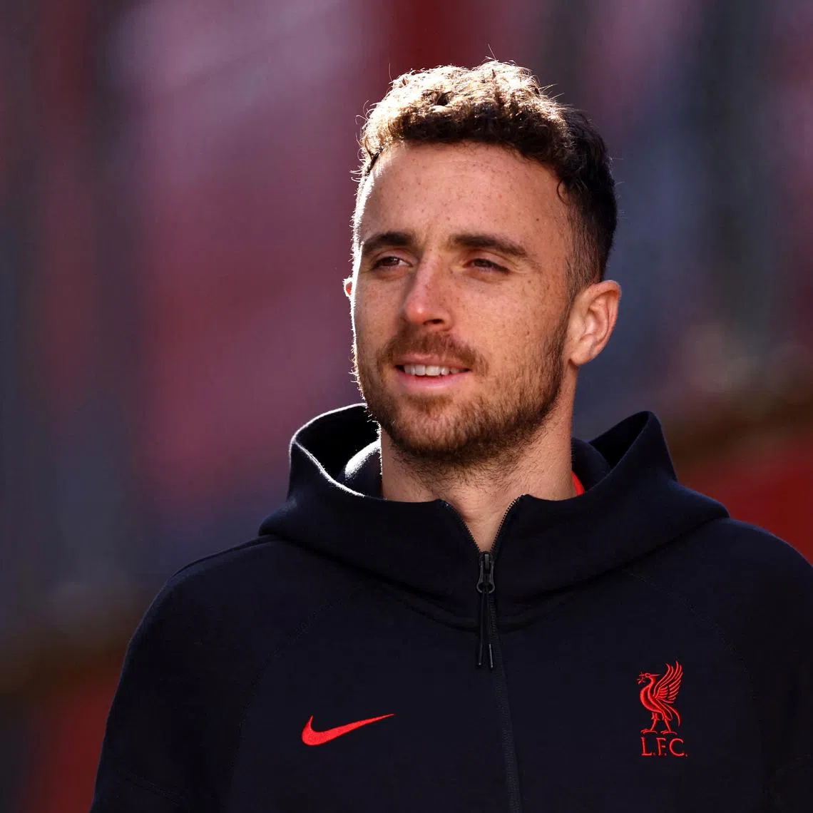 FILE PHOTO: Soccer Football - Premier League - Crystal Palace v Liverpool - Selhurst Park, London, Britain - October 5, 2024  Liverpool's Diogo Jota arrives before the match  REUTERS/Hannah Mckay/File Photo