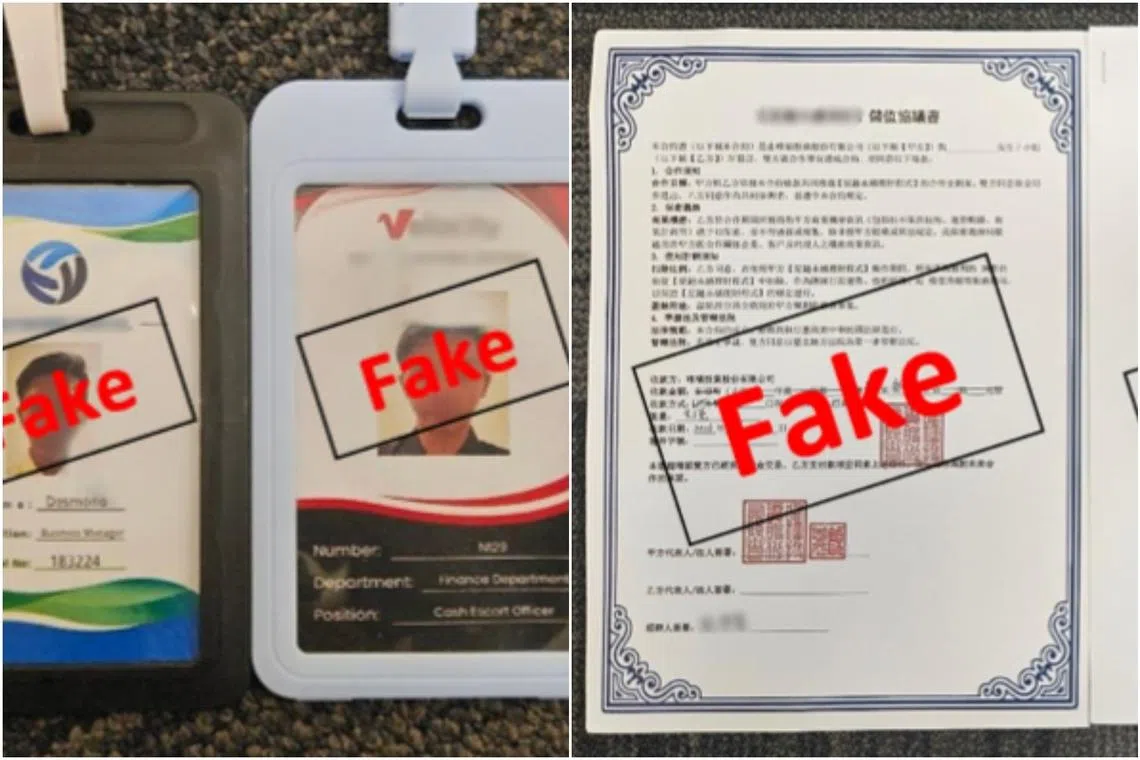 The 38-year-old Malaysian man is believed to have used fake staff passes to dupe scam victims.