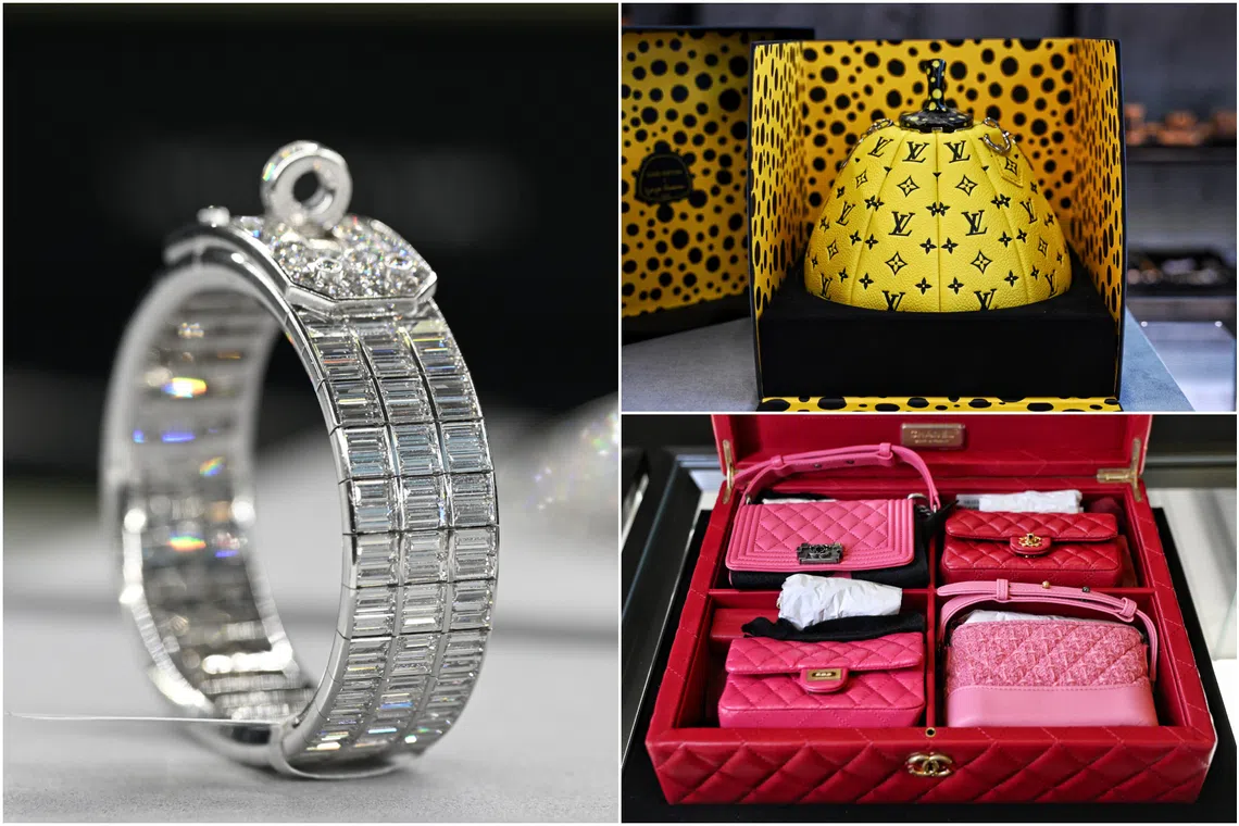 Hundreds of handbags, jewellery and accessories forfeited in Singapore’s $3 billion money-laundering case in 2023 are going under the hammer at online auction house Hotlotz this month.