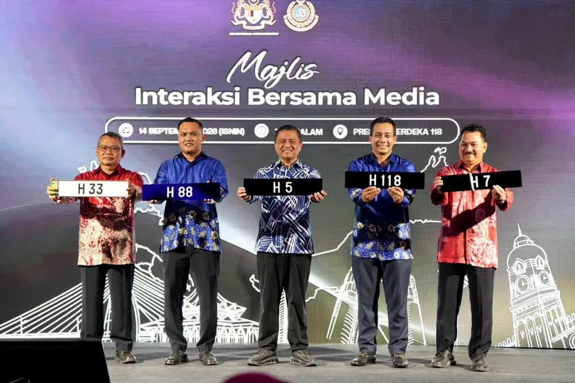 Record bids for Malaysia’s special ‘H’ licence plate series garner $28.5m total in five days