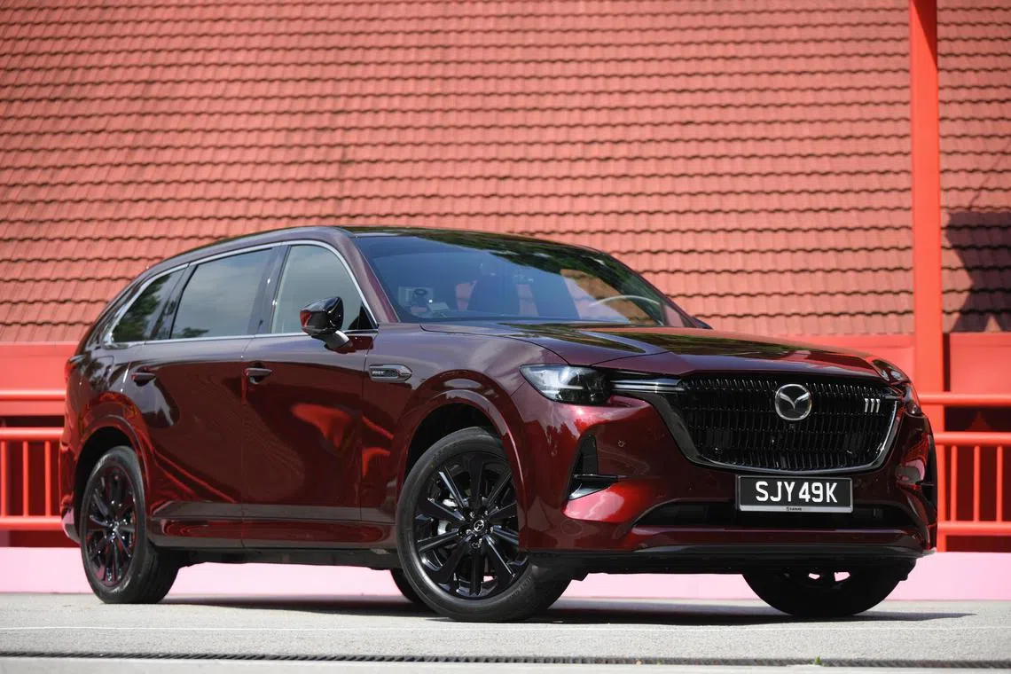 The Mazda CX-80 pictured on Jan 2, 2025.