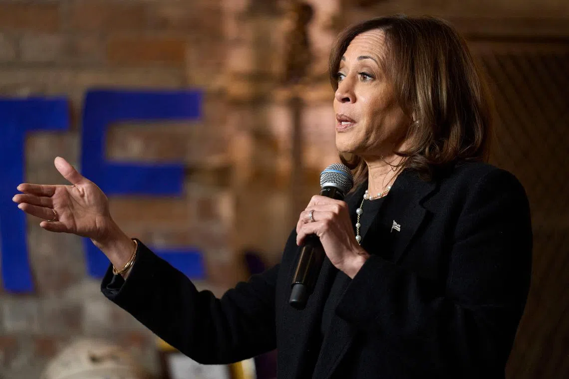 Some polls show that fewer Black men support Ms Kamala Harris than they did Mr Joe Biden in the 2020 election. 